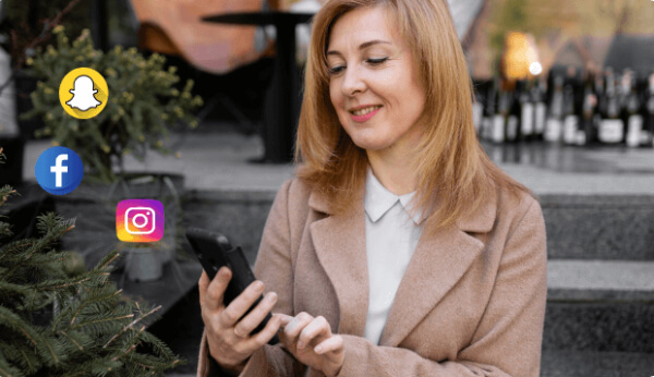 Book Through Social Media Handles