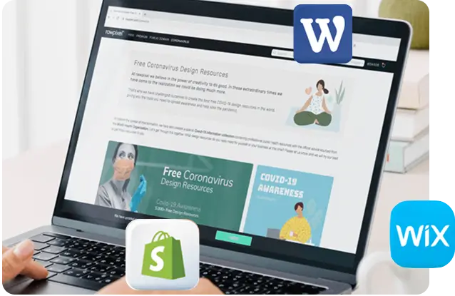 Website Widget Wix, Wordpress and Shopify